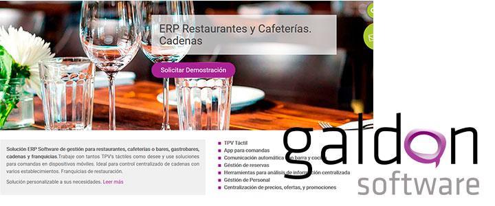 Software de ventas para restaurantes ERP y CRM Galdon